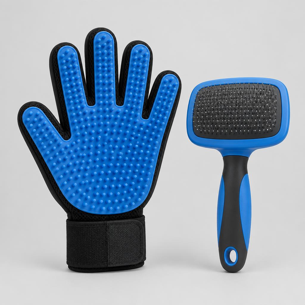 Brosse / gant de toilettage animaux